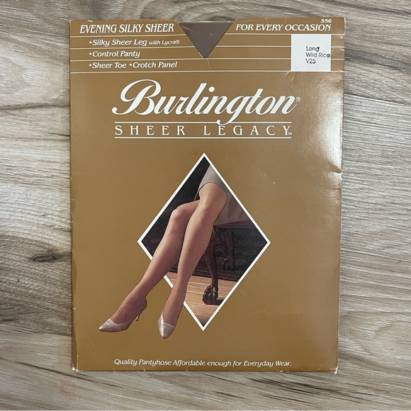 Burlington sheer legacy brown pantyhose - Picture 1 of 7